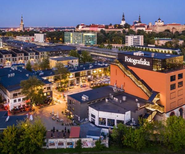 Telliskiven alue ilmakuvattuna.