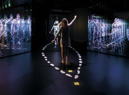 Kongernes Jellingin interaktiivinen viikinkinäyttely.