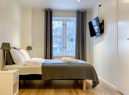 Båtsfjord Bryggen hotellihuone