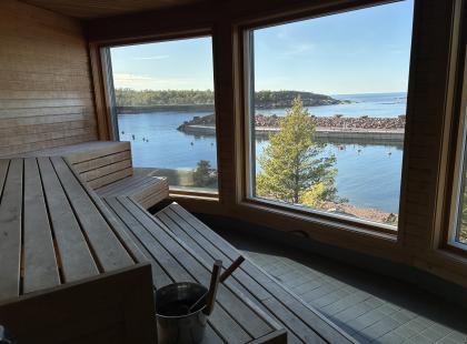 Ahvenanmaa HavsVidden sauna.