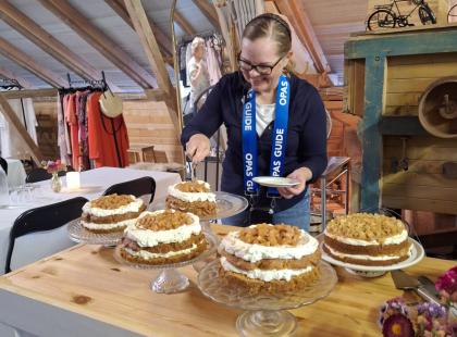 Pohjolan tilan emäntä Minna.