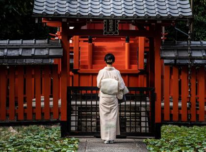 Kuva Pixabay: Kimono, Puku, Pyhäkkö.