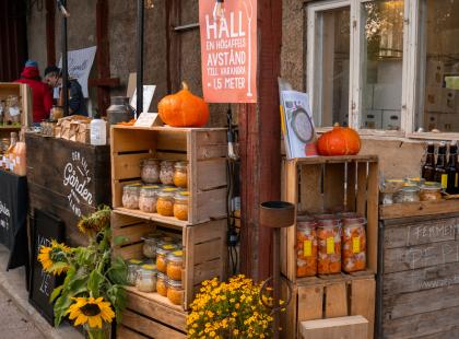 Syksyinen asetelma Sködefestenissä.